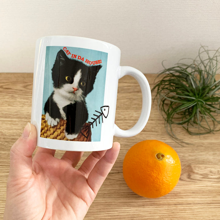 CAT DONATION MUG｜ハチワレ