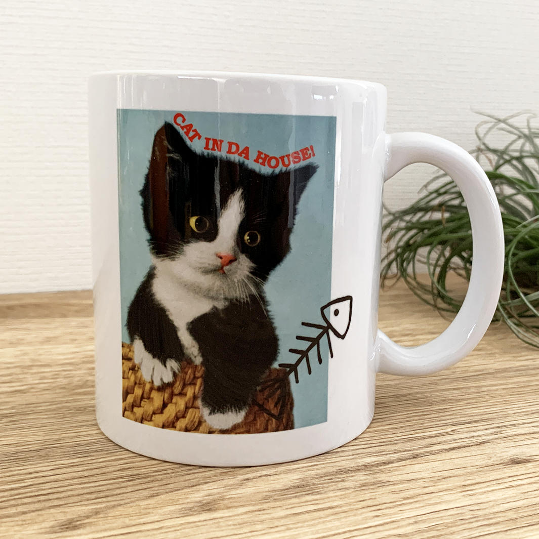 CAT DONATION MUG｜ハチワレ