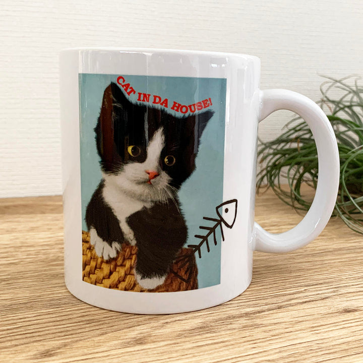 CAT DONATION MUG｜ハチワレ