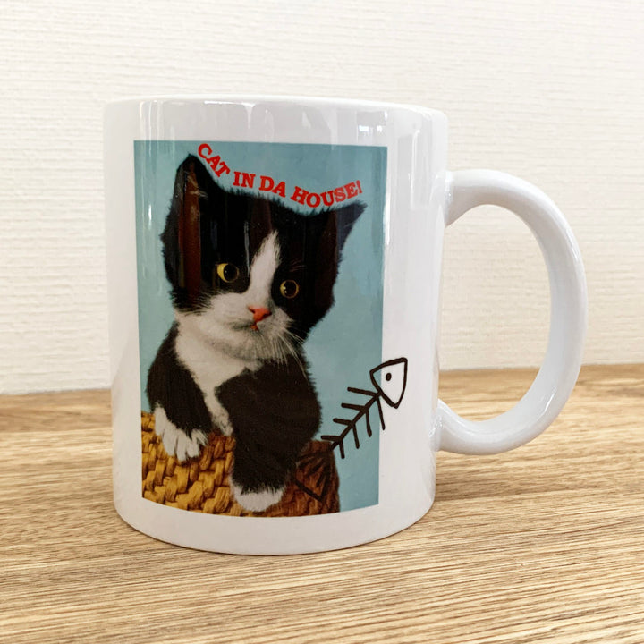 CAT DONATION MUG｜ハチワレ