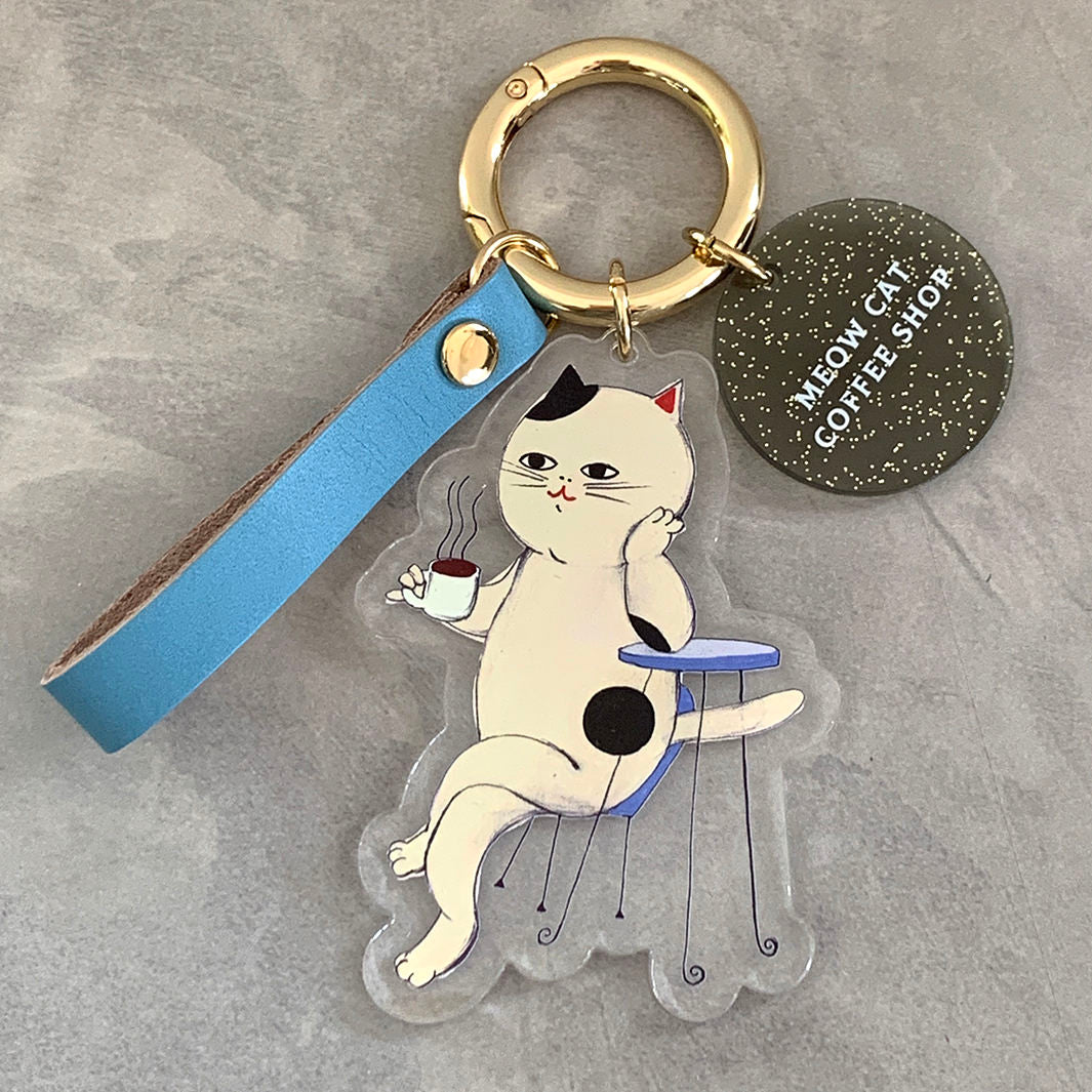 新品・未使用】Chacott Catチャーム キーホルダー 2点セット キラキラ