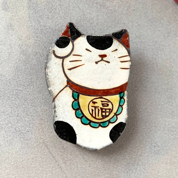 箸置き｜百楽_まねきねこ右手（金運）