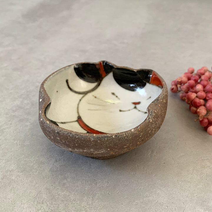 豆鉢｜百楽_まねきねこ右手（金運）