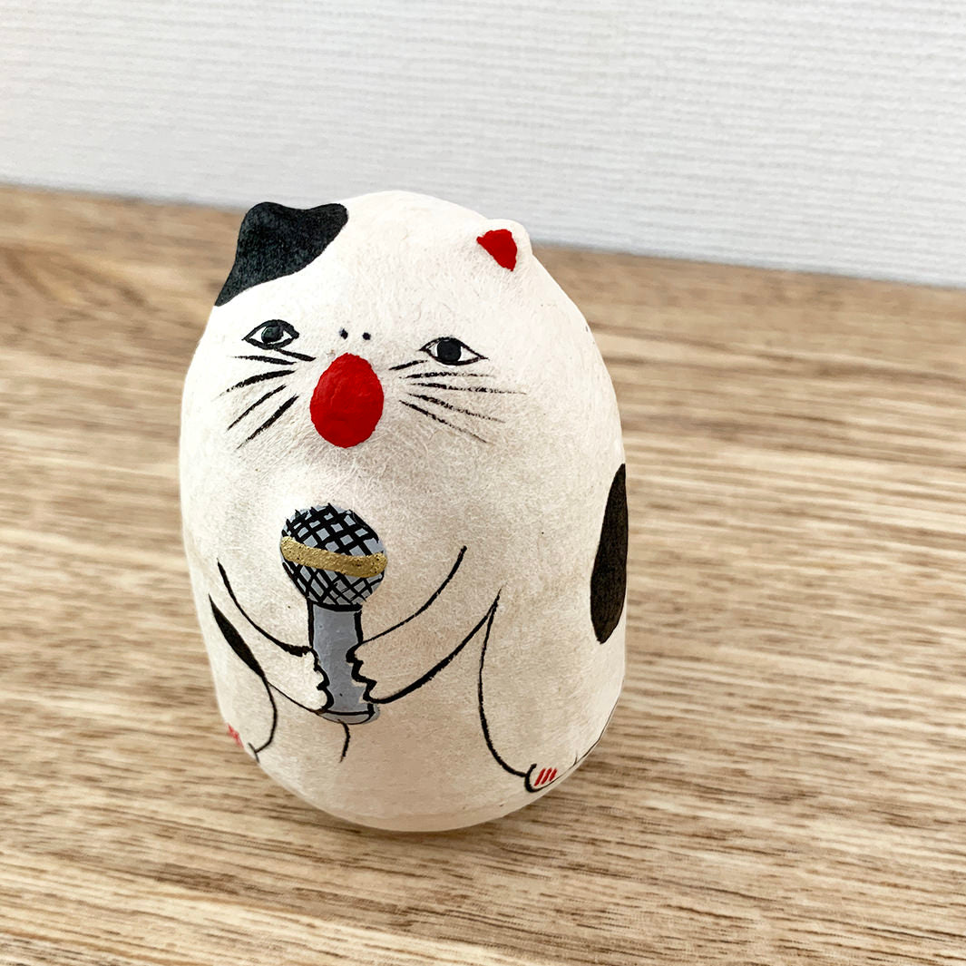 起き上がり小法師｜歌う猫