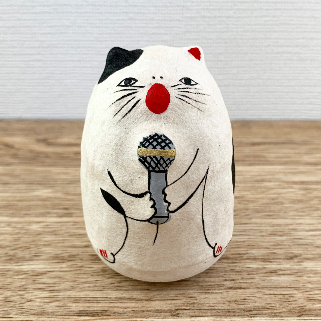起き上がり小法師｜歌う猫