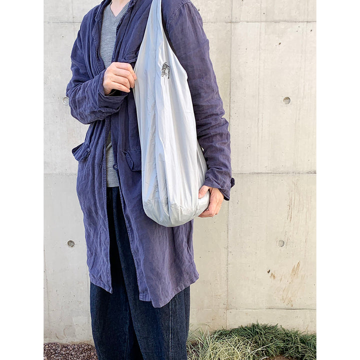 Cat embroidered shopping bag | L.GRAY | L
