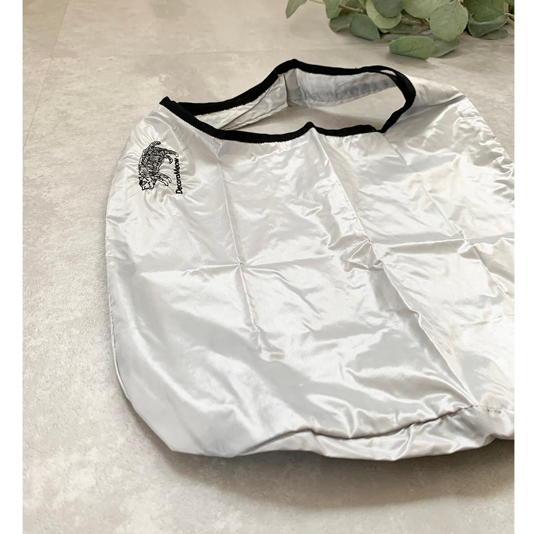 Cat embroidered shopping bag | L.GRAY | S