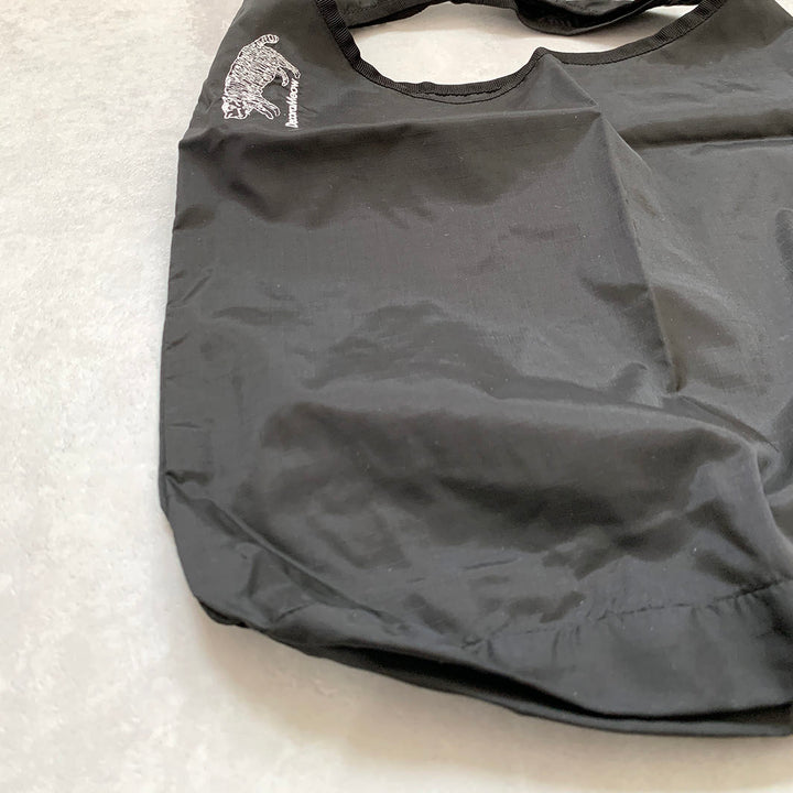 Cat embroidered shopping bag | BLACK | S