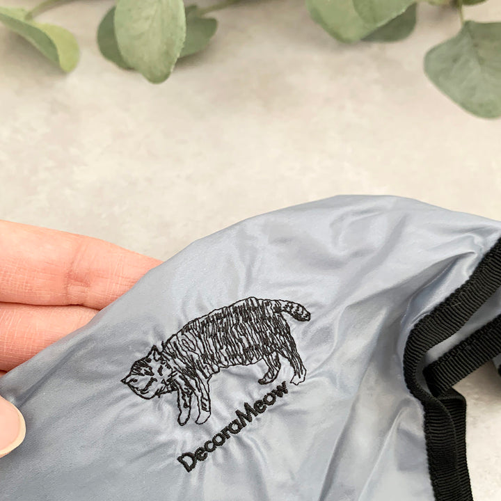 Cat embroidered shopping bag | D.GRAY | L