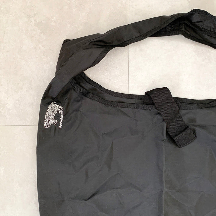 Cat embroidered shopping bag | BLACK | L