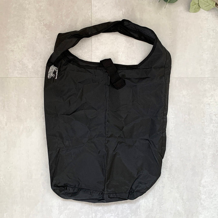 Cat embroidered shopping bag | BLACK | L