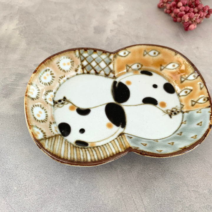 瓜型小皿｜猫