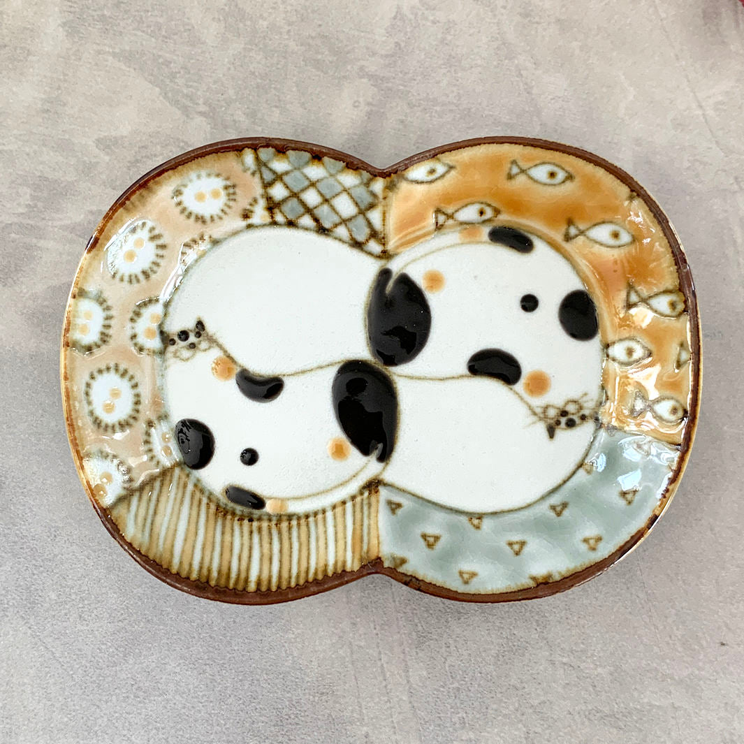 瓜型小皿｜猫